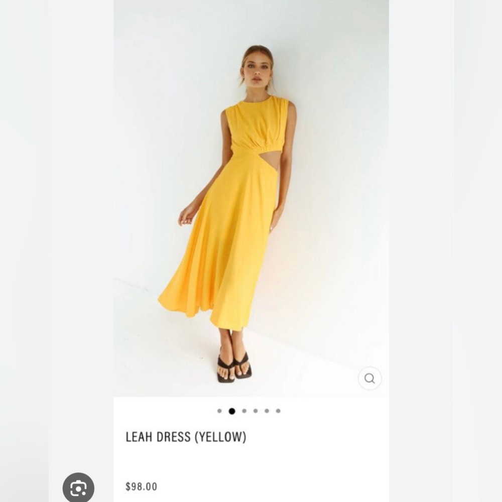 Runway Scout Leah Dress (COLOR : BUTTER)